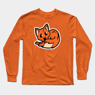 Fox - Cartoon Animals - Cartoon Island Long Sleeve T-Shirt